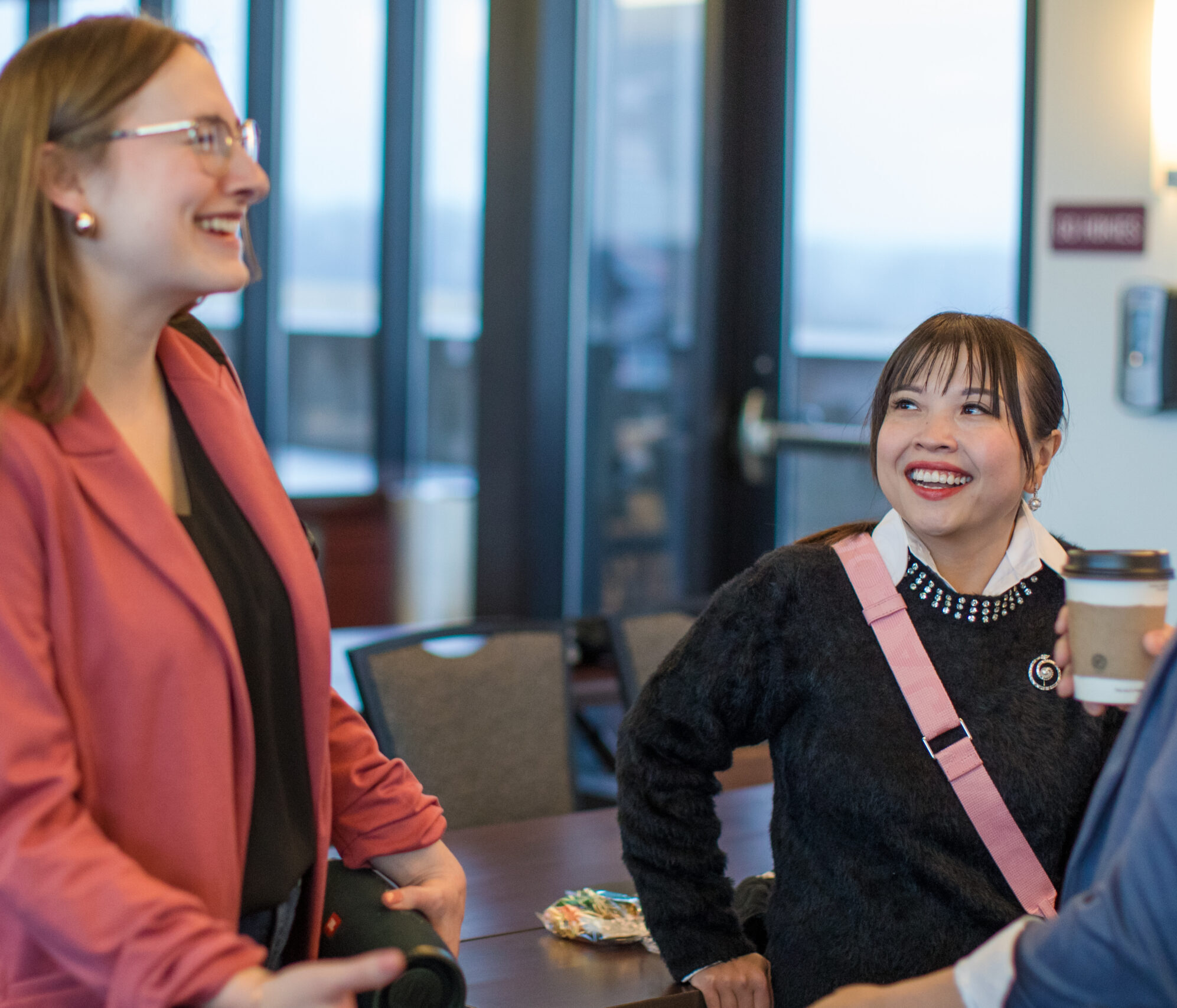 Anna and Morgan smiling